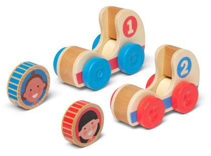 Melissa & Doug Go Tots Dřevěná závodní auta - Poškozený obal