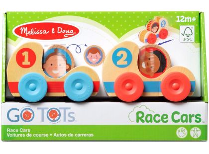 Melissa & Doug Go Tots Dřevěná závodní auta - Poškozený obal