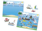 Melissa & Doug samolepky opakovaně použitelné s podložkou Lodě