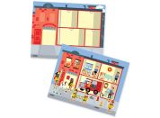 Melissa & Doug samolepky opakovaně použitelné s podložkou Město