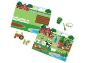 Melissa & Doug samolepky opakovaně použitelné s podložkou Farma
