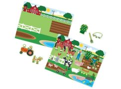 Melissa & Doug samolepky opakovaně použitelné s podložkou Farma