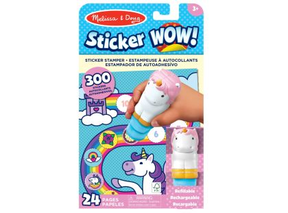Melissa & Doug sticker wow samolepky jednorožci