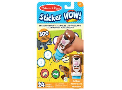 Melissa & Doug sticker wow samolepky pejskové