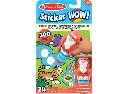 Melissa & Doug sticker wow samolepky tygr