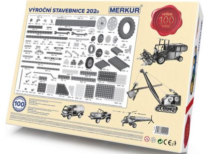 Merkur M2020 Výroční stavebnice, 753 dílů, 100 modelů