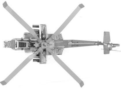 Metal Earth 3D Puzzle AH-64 Apache 41 dílků