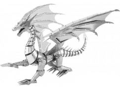 Metal Earth 3D Puzzle Big Silver Dragon Iconx 74 dílků