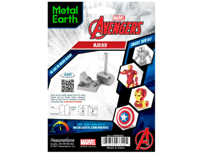 Metal Earth 3D Puzzle Marvel Thorovo kladivo 24 dílků