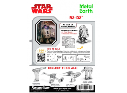 Metal Earth 3D Puzzle Star Wars R2-D2 46 dílků