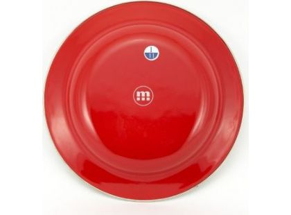 Metalac Smaltovaný talíř s Krtečkem - červený
