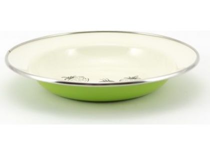 Metalac Smaltovaný talíř s Krtečkem - zelený