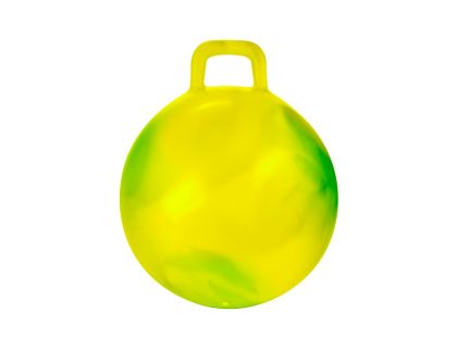 Míč skákací s úchytem 45 cm mix barev v krabičce
