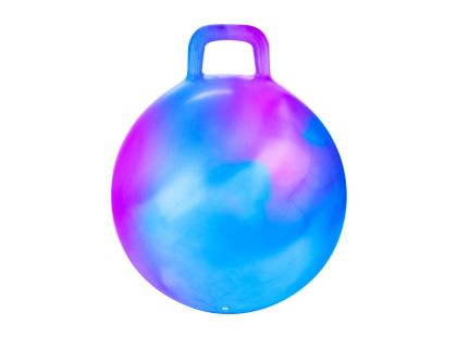Míč skákací s úchytem 45 cm mix barev v krabičce