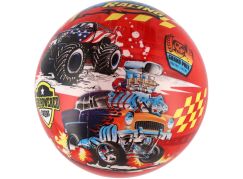 Míč Super cars monster truck nafouknutý 23 cm v síťce