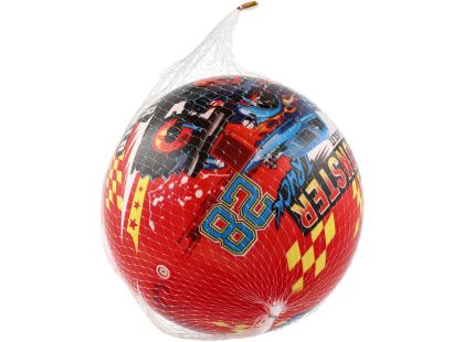 Míč Super cars monster truck nafouknutý 23 cm v síťce