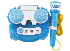 Mikrofon karaoke modrý 0581