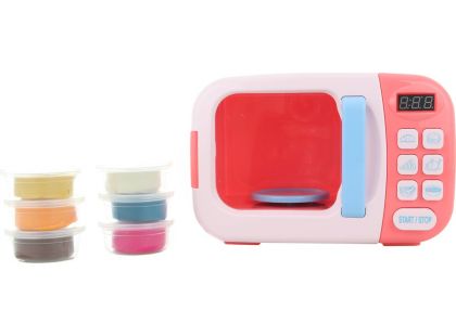 Mikrovlnná trouba růžová s modelínou