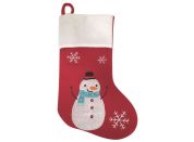 Mikulášská dekorační punčocha 25 x 40 x 2 cm + poutko