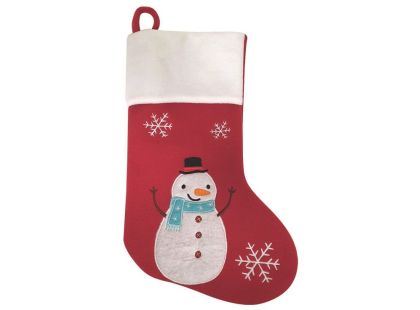 Mikulášská dekorační punčocha 25 x 40 x 2 cm + poutko