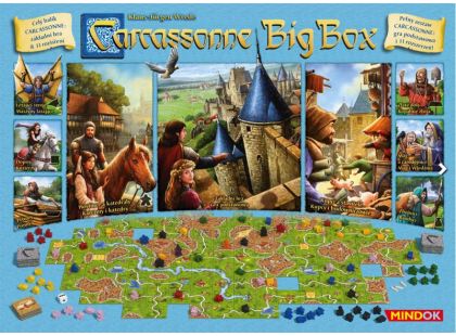 Mindok Carcassonne Big Box Základní hra + 11 rozšíření Verze 1