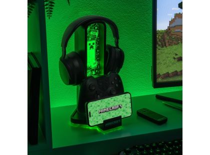 Minecraft držák sluchátek se světlem