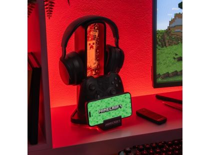 Minecraft držák sluchátek se světlem