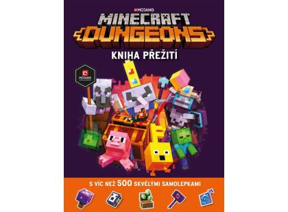 Minecraft Dungeons - Kniha přežití se samolepkami