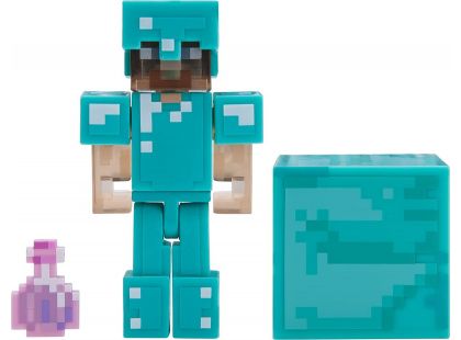Minecraft figurka Steve s elixírem neviditelností
