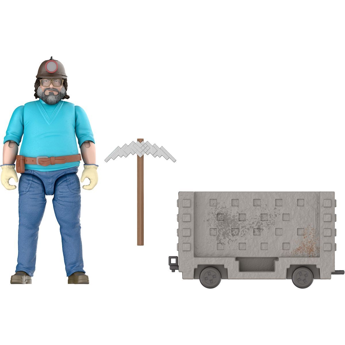Mattel Minecraft filmový Steve a vozík