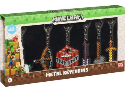 Minecraft kovový přívěšek 6 pack Deluxe Box (MC6060)