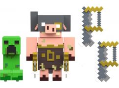 Minecraft Legends dvě figurky 8 cm Creeper vs. Piglin Bruiser