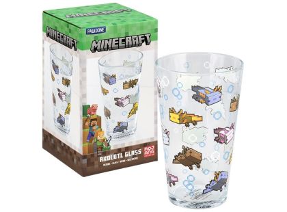 Minecraft sklenice Axolot