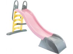 Mochtoys Dětská skluzavka dlouhá pastelová růžová 180 cm - Poškozený obal
