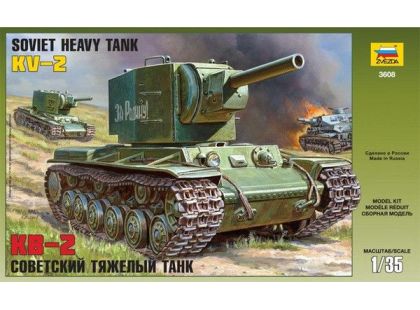 Zvezda Model Kit tank 3608 Soviet heavy tank KV-2 1:35