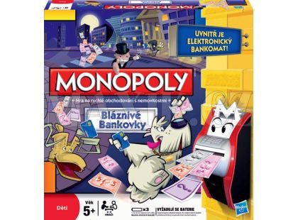 Monopoly Bláznivé bankovky Hasbro