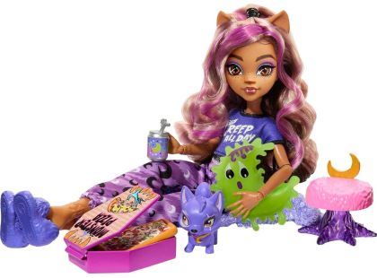 Monster High Creepover party panenka - Clawdeen - Poškozený obal Monster High Creepover party panenka - Clawdeen - Poškozený obal