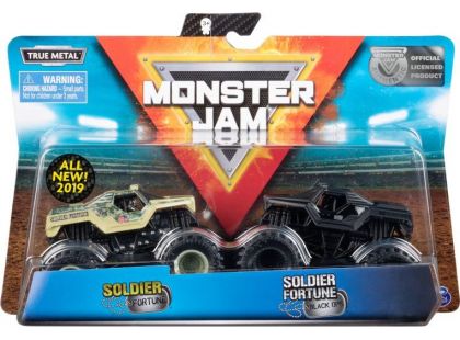 Monster Jam Sběratelská auta dvojbalení 1:64 Soldier Fortune a Soldier Fortune Black Ops