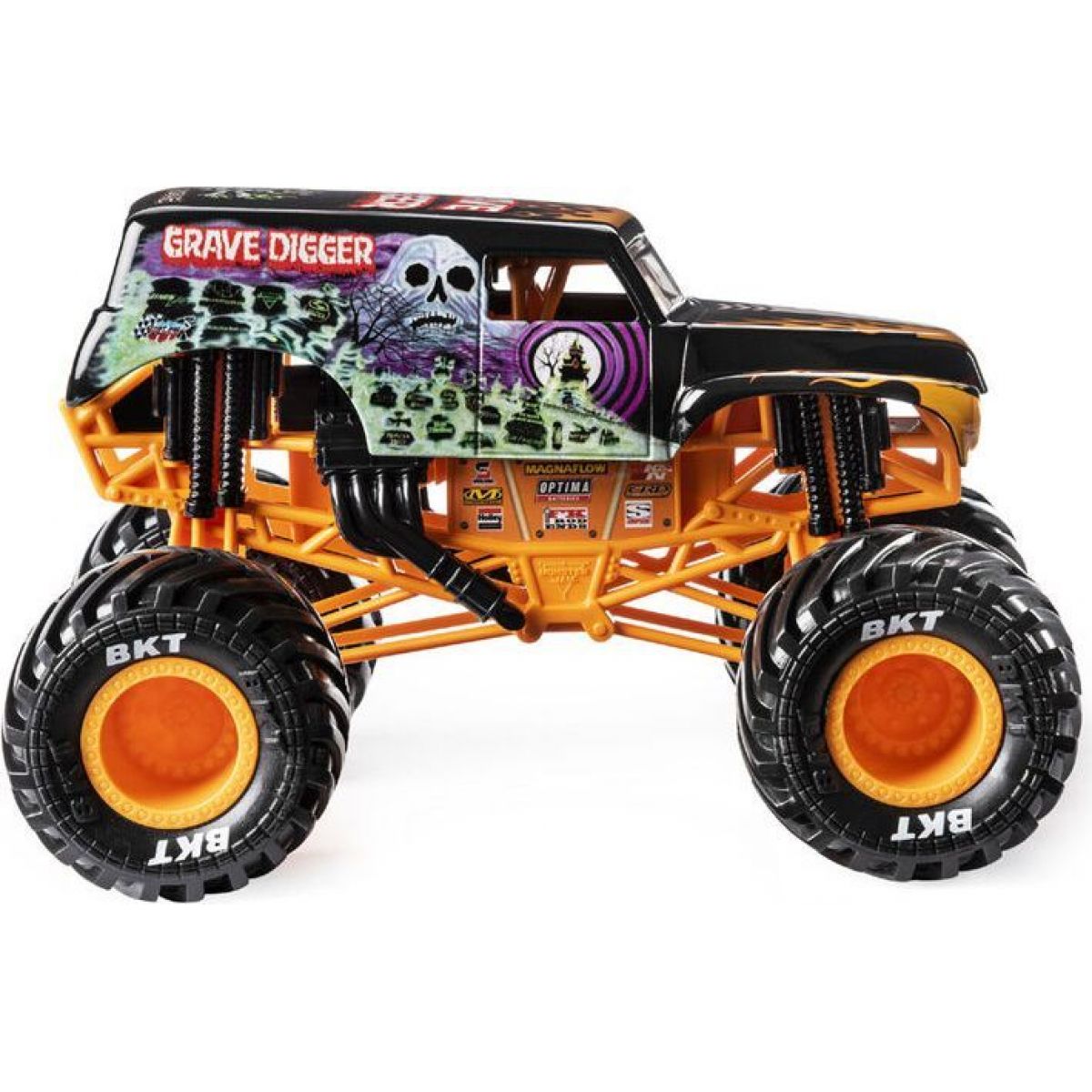 Monster Jam Sběratelská Die-Cast auta 1 : 24 Grave Digger oranžová konstrukce