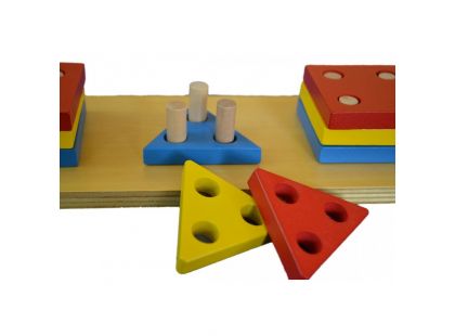 Montessori Barevné geometrické tvary - třídění