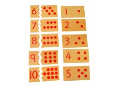 Montessori Čísla a puntíky- puzzle