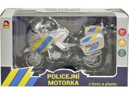 Motorka policejní kovová CZ 18 cm