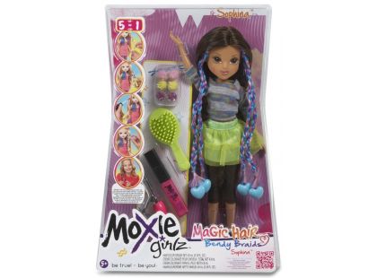 Moxie Girlz Magické vlasy s barevnými sponkami - Sophina