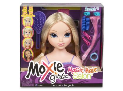 Moxie Girlz Mini Česací hlava - Blondýnka