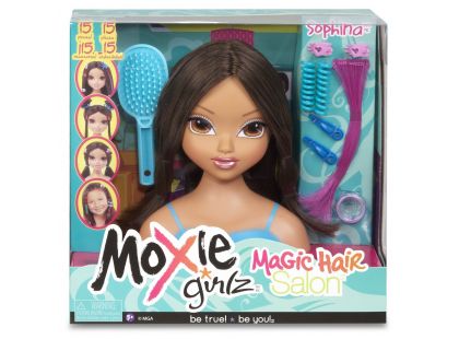 Moxie Girlz Mini Česací hlava - Brunetka