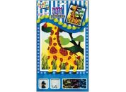 Mozaika se třpytivými flitry zvířátka 20,5x17cm žirafa