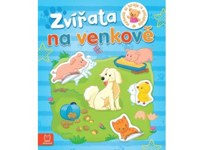 Mrňous si hraje a nalepuje. Zvířata na venkově