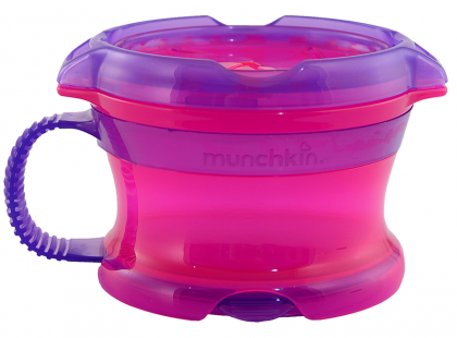 Munchkin Svačinkový hrneček Click Lock - Růžovo-fialová