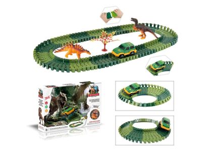 Mustar Variabilní dráha s dinosaury 100 dílů - Poškozený obal