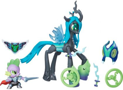 My Little Pony Guardians of harmony 2 poníci Queen Chrysalis vs Spike the Dragon